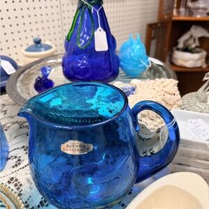 Bienco Handcraft Blue Glass Pitcher 2014.